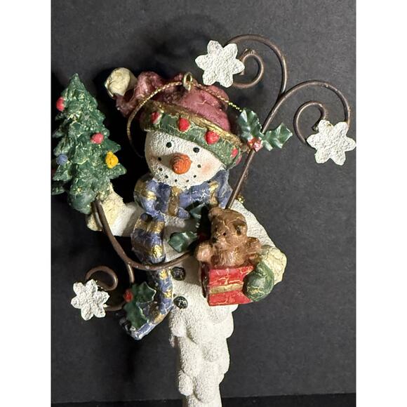 Vintage Snowman Icycle Christmas Ornament Toys Gifts Holiday Whimsycore - Picture 4 of 4